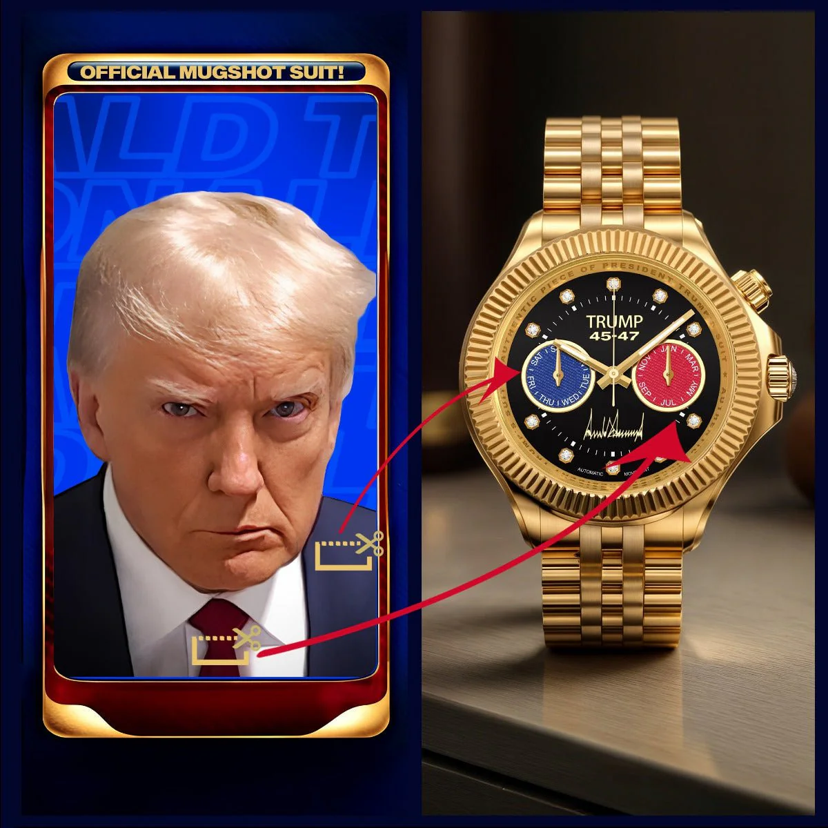 Mugshot Suit and Tie Collectible Watch - Image 3